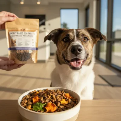 Insektsbaserade hundgodis: Guide till hållbart protein