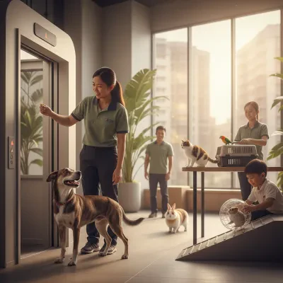 新加坡特种犬的组屋(HDB)电梯与走廊训练指南