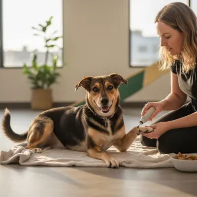 Att lära en hund att acceptera nagelklippning utan tvång: Ett kooperativt omsorgsprotokoll med avkänning och motbetingning