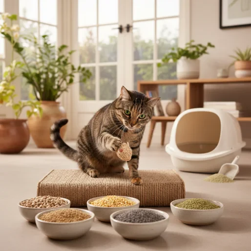Umweltfreundliche Katzenstreu: 5 Optionen im Vergleich