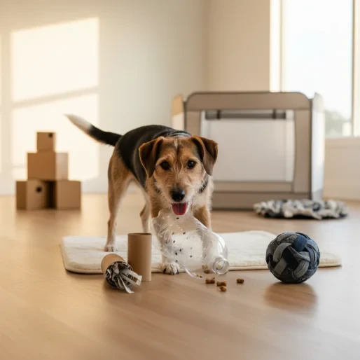 DIY-Hundebeschäftigung aus Recycling-Material