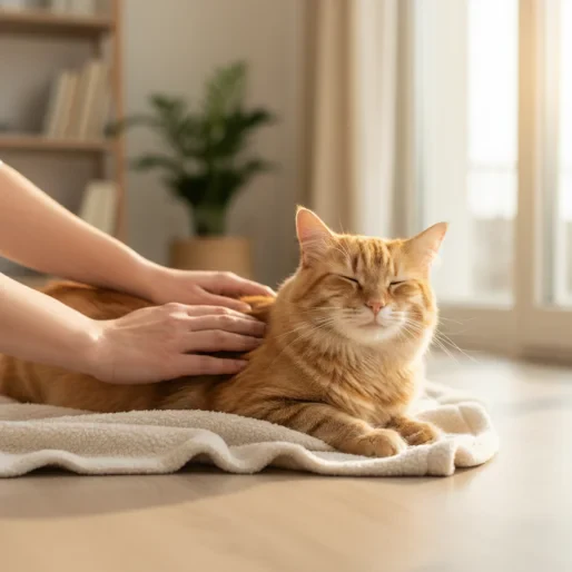 Fysioterapi i hemmet för din artrosdrabbade äldre katt